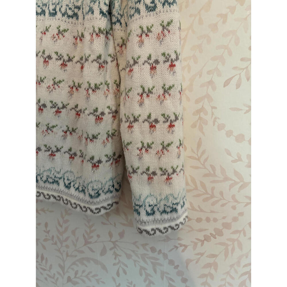 Vintage 90's Appleseed's Petites Colorful Knit Cardigan - Picture 7 of 8